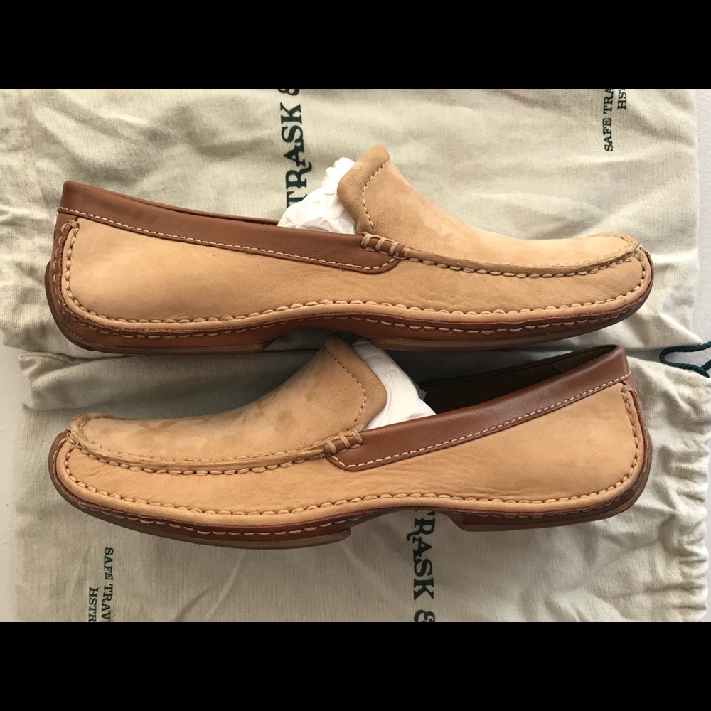 H.S. TRASK Women’s Suede Moccasin, Loafer sz 8m